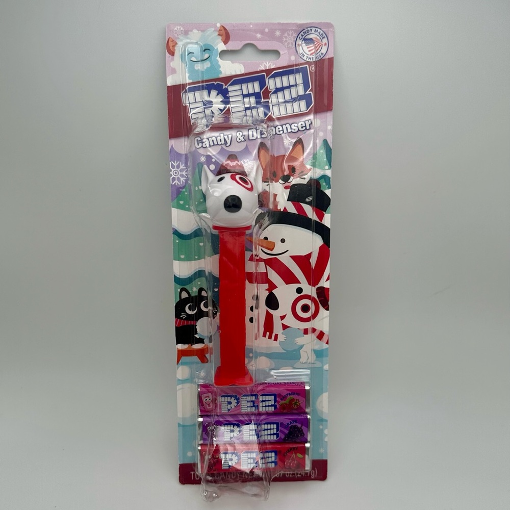 NEW 2025 Target Holiday Bullseye Dog Collectible Pez Candy Dispenser Limited Ed.